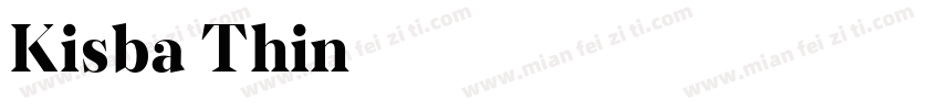 Kisba Thin字体转换